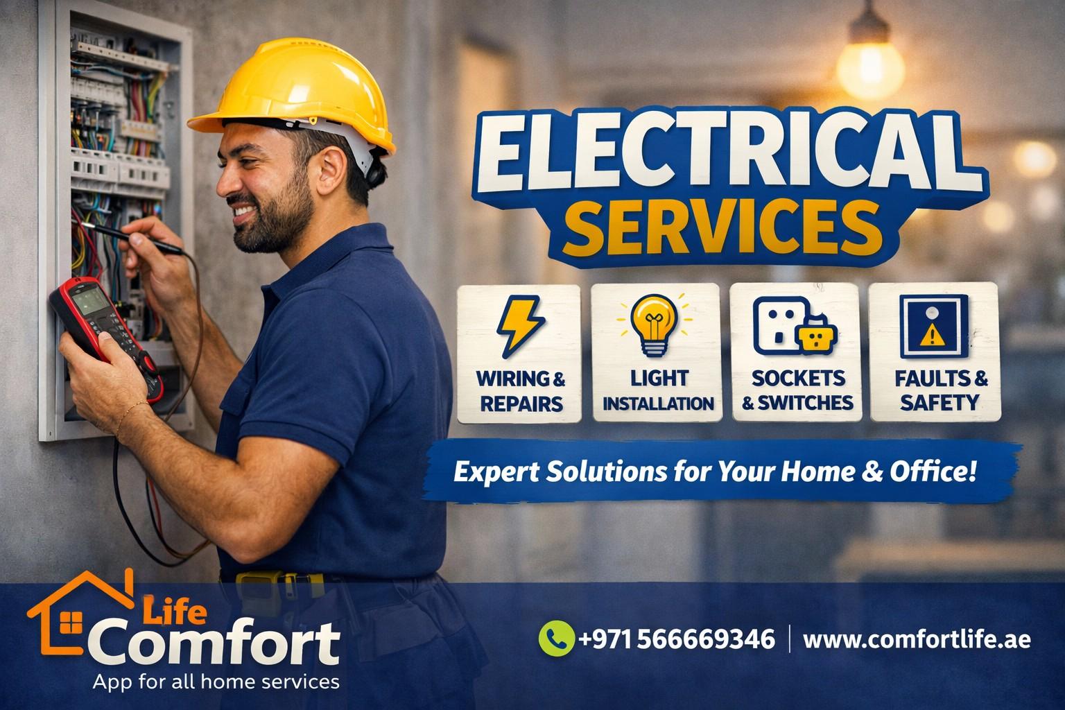 Professional Electrical Services for Homes and Villas in Dubai