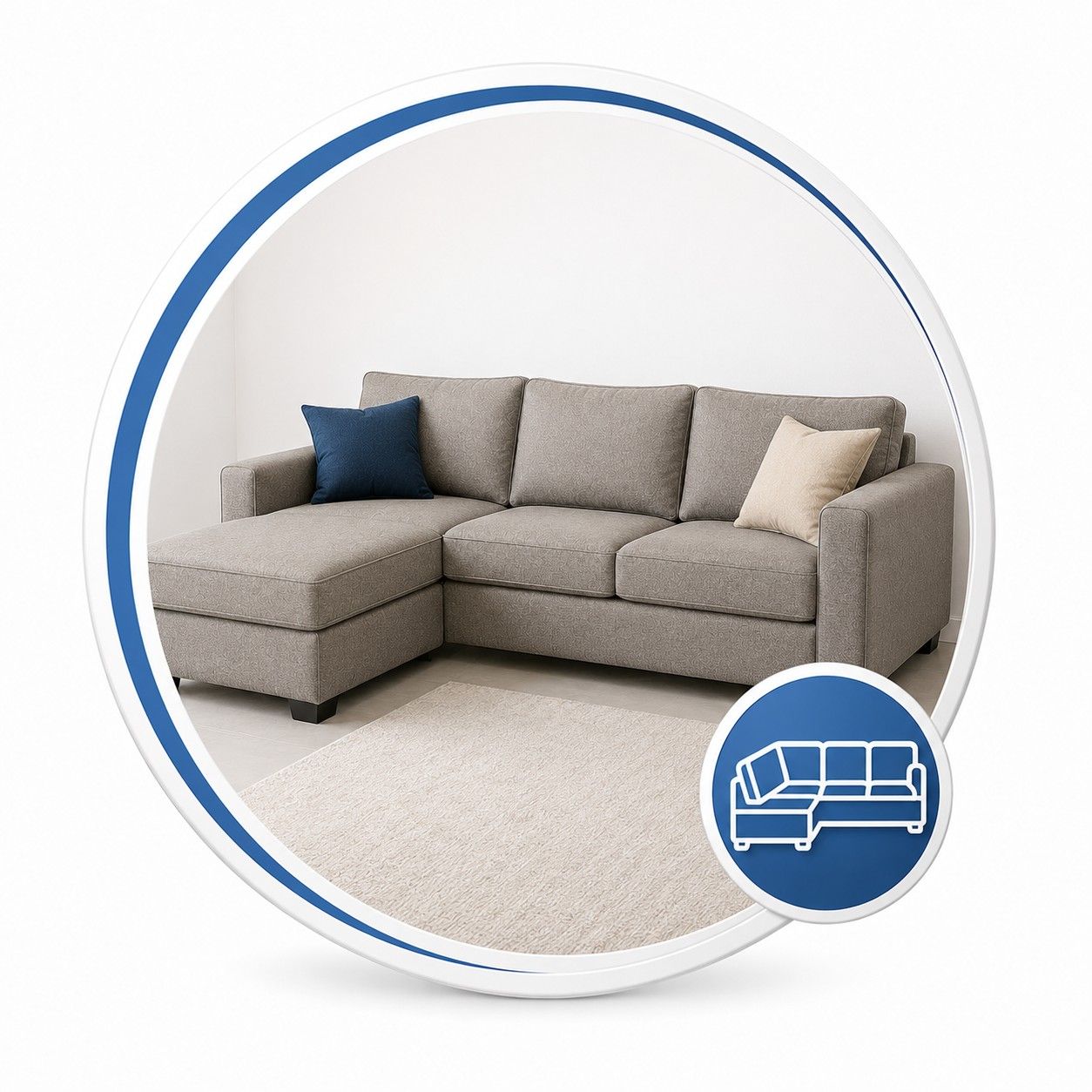 L-Shaped Sofa Cleaning