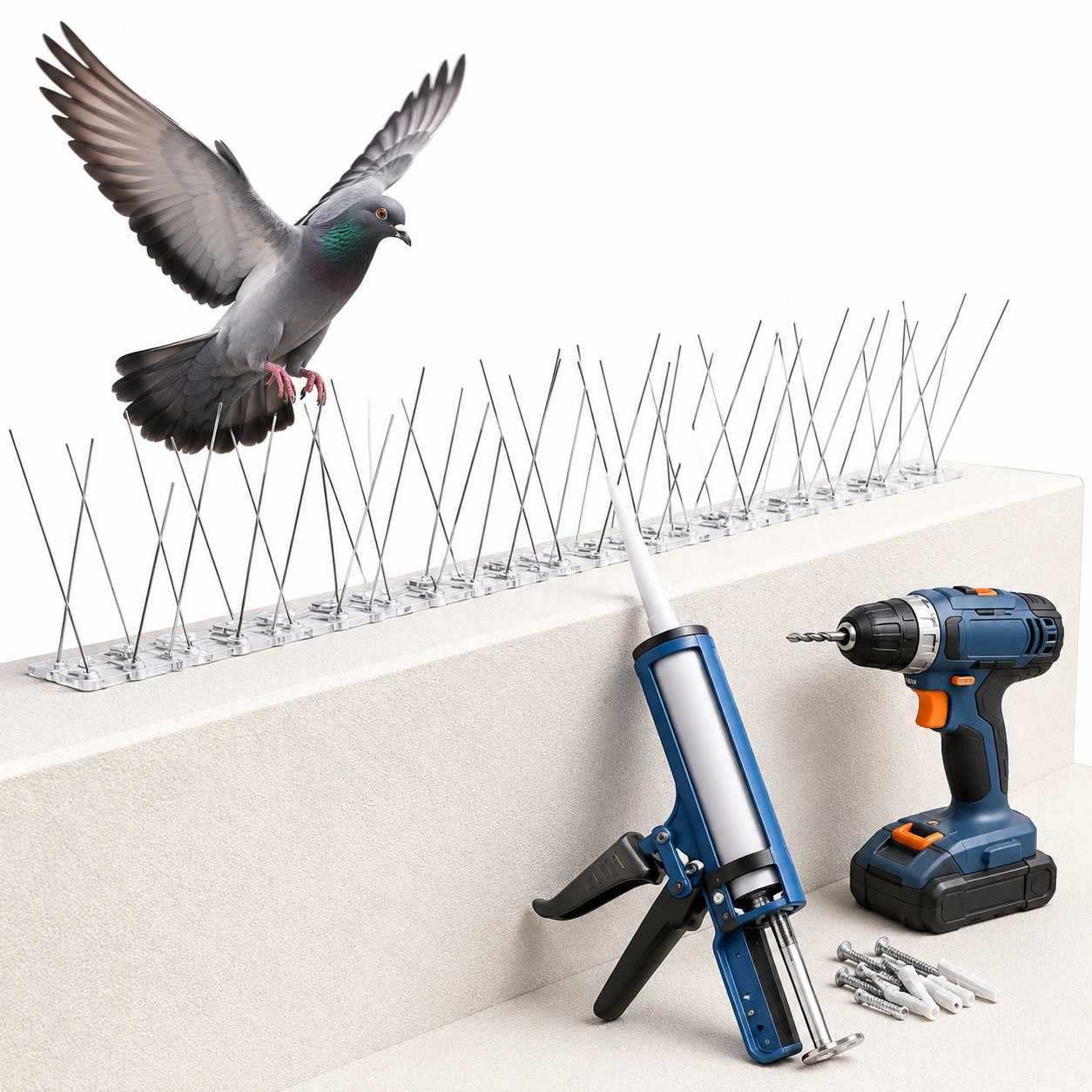 Bird Spikes Installation Service